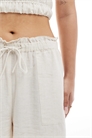 Шорты с резинкой на талии из льна co-ord артикул 141034041