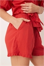 Шорты с рюшами по краю артикул 144209392