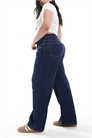 ASOS DESIGN — джинсы «dad jeans» с широкими брючинами для полных артикул 147695152