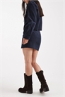 Мини-юбка из вельвета с разрезом спереди co-ord артикул 149658909