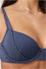 Бюстгальтер-бикини Riddy с блестящей ребристой тканью Sintra, с подкладкой, эффектом пуш-ап и косточками артикул 149850908
