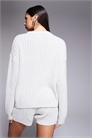 Свитер с карманами спереди из ребристого трикотажа с высоким содержанием хлопка co-ord артикул 153492486