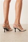 Туфли со шнуркой сзади и заостренным каблуком артикул 147630304