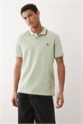 Поло с логотипом в виде зебры и прямым кроем артикул 154213205