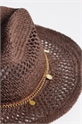 Соломенная шляпа с мотивом в виде монеты артикул 155524941