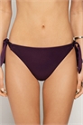 Блестящие гламурные бикини-трусики «Бордо» артикул 156517971