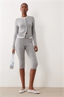 Брюки-капри из трикотажа с эксклюзивной контрастной отделкой из хлопка co-ord артикул 154642251