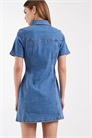 Облегающее мини-платье из джинсовой ткани артикул 154269202