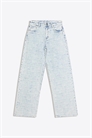 Джинсы-бойфренды с низкой посадкой и фактурным жаккардовым узором артикул 156511808