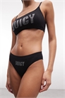 Комплект из бралетты с стразами и трусиков с высоким вырезом артикул 141417755