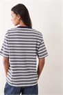 Футболка с полосками и короткими рукавами артикул 154353704