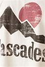 Футболка свободного кроя с принтом «Каскады» артикул 152196670
