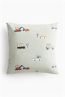 Чехол для подушки из хлопка с принтом артикул 1028692009