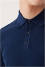 Трикотажная рубашка-поло с короткими рукавами артикул 155473203