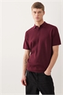 Трикотажная рубашка-поло с короткими рукавами артикул 155473734