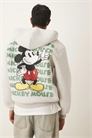 Универсальная толстовка оверсайз из ткани типа «скуба» с капюшоном и застежкой-молнией, с принтом Микки Мауса артикул 148711265