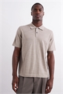 Трикотажная рубашка-поло с короткими рукавами из мериносовой шерсти артикул 143356975