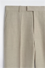 Льняные брюки свободного кроя с прямыми брючинами артикул 1328833001