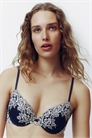 Кружевной бюстгальтер пуш-ап артикул 1297904016