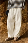 Штаны свободного кроя из льна артикул 156278864