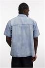 Рубашка Owens из денима с короткими рукавами артикул 154338882