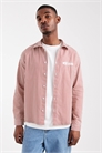 Рубашка прямого кроя в полоску с вышивкой на груди артикул 151300618