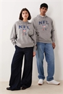 Универсальная толстовка оверсайз с принтом NFL артикул 152831269