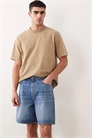 Джинсовые шорты средней длины артикул 153890269