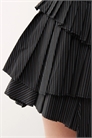 Асимметричная мини-юбка в складку артикул 146738826