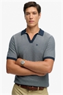 Поло с воротником-джонни из трикотажа артикул 155932748