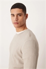 Свитер с круглым вырезом из смешанной хлопковой ткани артикул 154714892