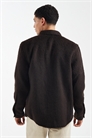 Рубашка-оверсайз с эффектом ворсистой шерсти артикул 149275427