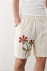 Шорты унисекс с логотипом и цветочным принтом артикул 141107014
