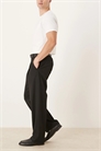 Брюки свободного кроя с складками артикул 147380419