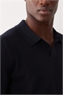 Поло из смешанной хлопковой ткани с ребристой отделкой артикул 150834225