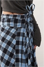 Асимметричная юбка средней длины из фланели от Susmies артикул 152559437