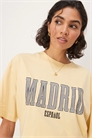 Футболка свободного кроя с принтом «Мадрид» артикул 141307231