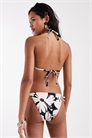Бикини-трусики с завязками по бокам и цветочным принтом артикул 155322970