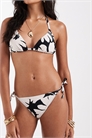 Бикини-трусики с завязками по бокам и цветочным принтом артикул 155322970