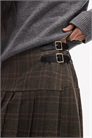 Юбка-килт средней длины с застежкой и складками артикул 154234485