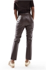 Брюки с прямыми брючинами из искусственной кожи артикул 150146311