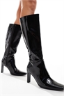 Ботинки до колен на каблуке с широкой колодкой от Public Desire артикул 135511998