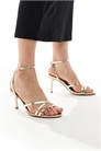 Сандалии на каблуке с ремешками артикул 147693993