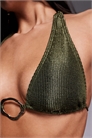 Топ бикини с завязками за шеей и металлическими элементами артикул 151303177