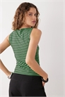Топ без рукавов с мягким лодочным вырезом от Annie артикул 153531069