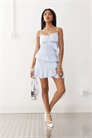 Мини-юбка с асимметричным запахом и оборками co-ord артикул 148304266