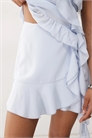 Мини-юбка с асимметричным запахом и оборками co-ord артикул 148304266