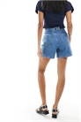 Шорты из денима с затянутой талией артикул 148608752
