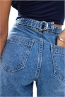 Шорты из денима с затянутой талией артикул 148608752
