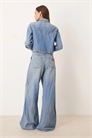 Комбинезон в западном стиле с широкими брючинами и необработанными краями артикул 149100069